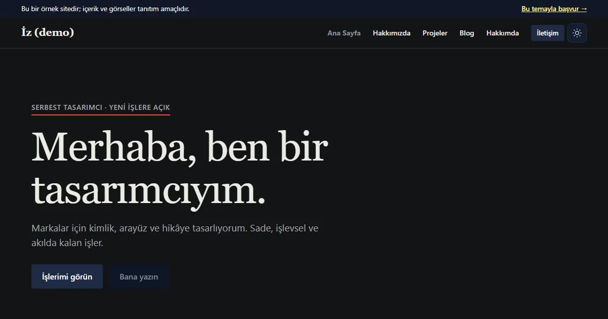 İz teması